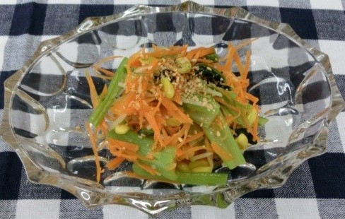 三色野菜のナムルの写真