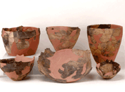 写真6発掘された縄文時代晩期の土器