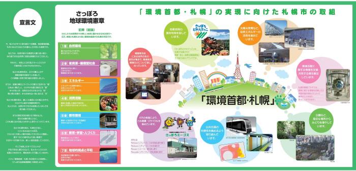 「環境首都・札幌」宣言パンフレット（裏）の画像