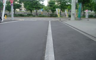 写真：幅員8mの場合の道路（マウントアップ型）