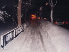 歩道除雪後の状況