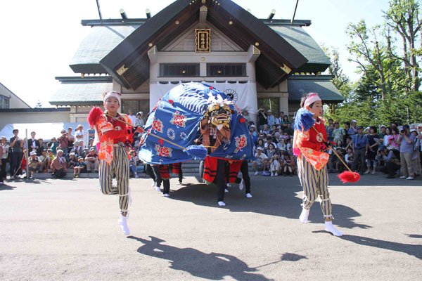 篠路 しのろ 獅子舞 ししまい 農村文化発祥の道 札幌市北区こどもホームページ きたーくのなぞ