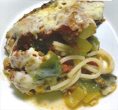 夏野菜のパスタアルフォルノ（パスタのオーブン焼き）