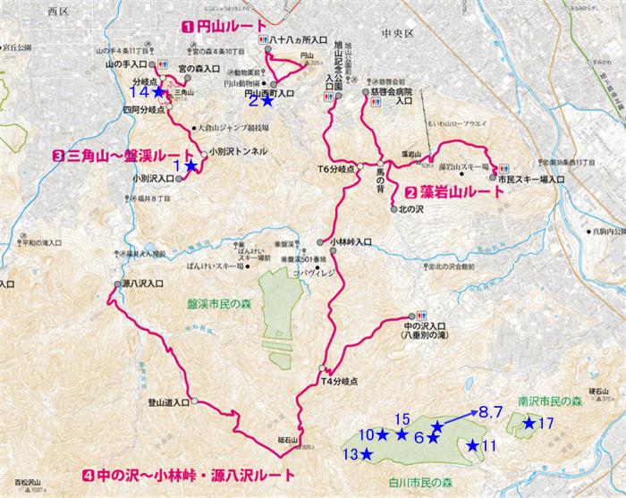 ヒグマ位置図