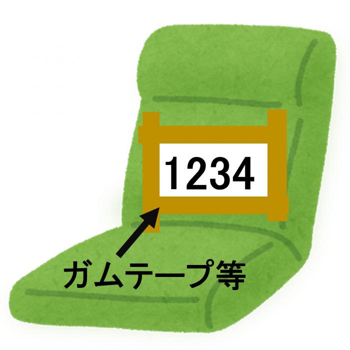 座椅子貼付例