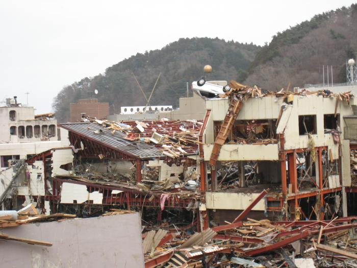 東日本大震災による被害の写真