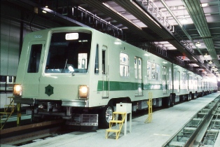地下鉄南北線の車両（3000形）の写真