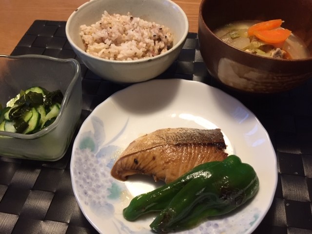 妊婦さん土曜日夜ご飯