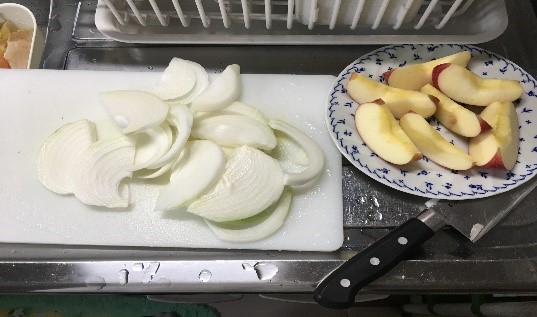 豊平りんごとラムチョップの作り方1