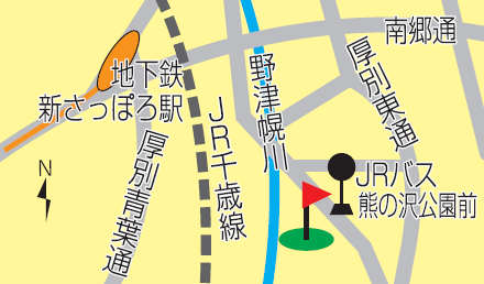 野津幌川緑地コースの地図