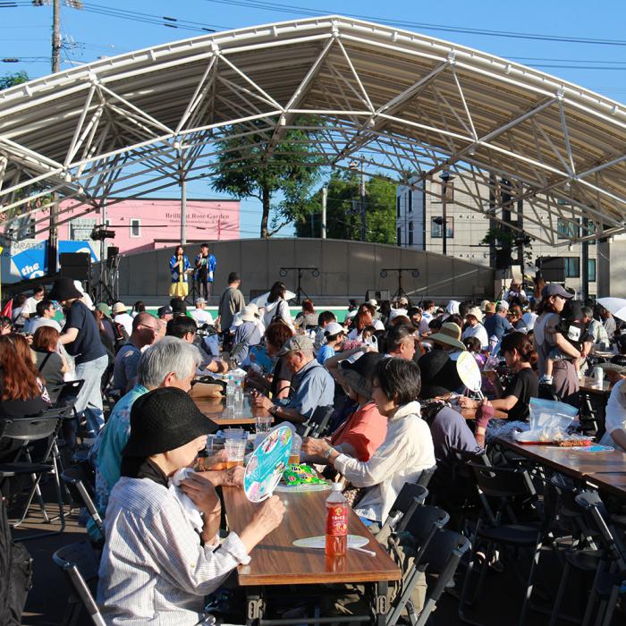 区民祭りの様子