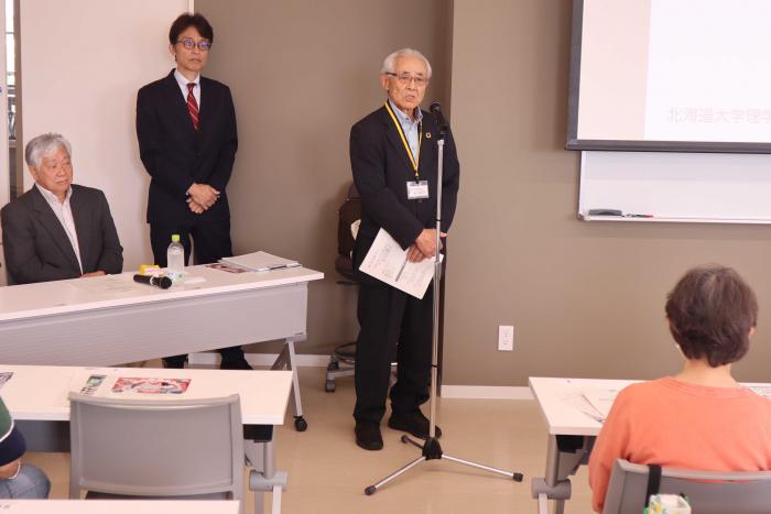 田中代表あいさつの様子