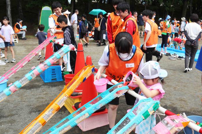 ワイワイ夏フェスタinくりの木「流して遊ぼう」コーナー