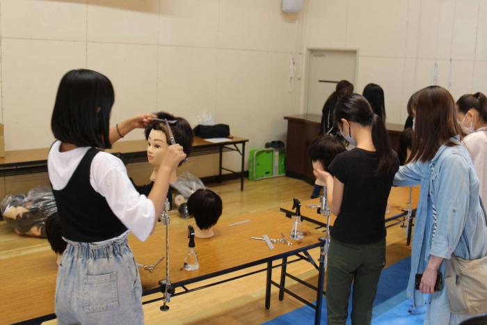 「理容・美容師」ブースの様子