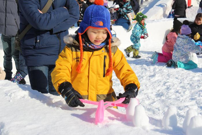 雪の遊び場の様子