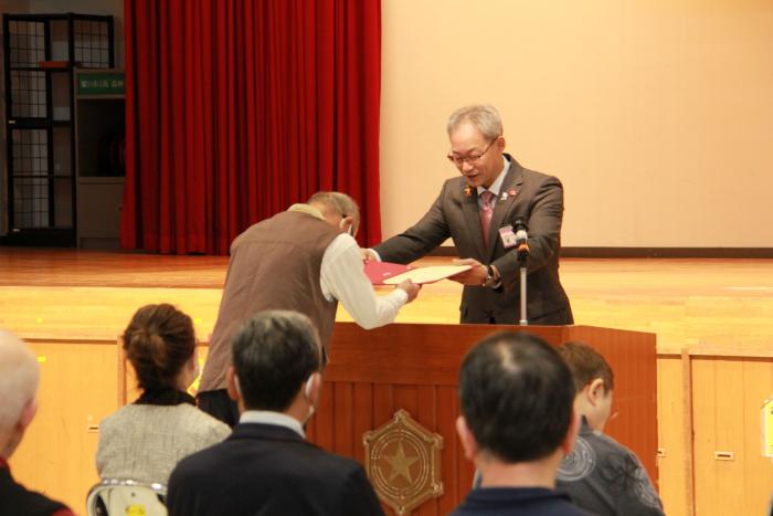 卒業証書授与の様子