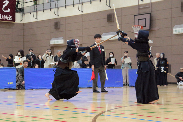 小手が決まった瞬間