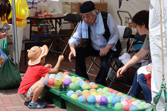 区民祭りの様子