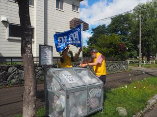 町内会活動写真(ごみステーションの管理)