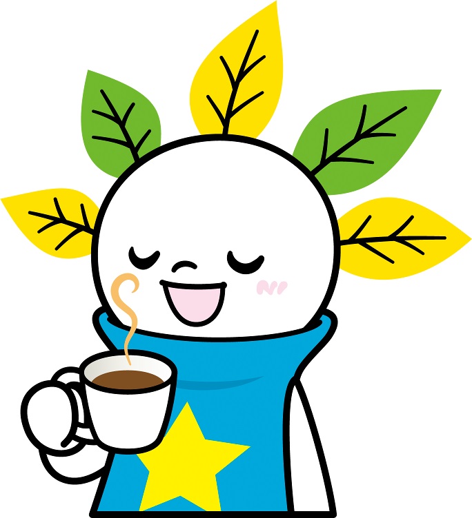 ピカットくんイラスト（コーヒー）