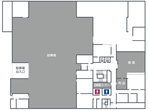 地下1階庁舎案内図