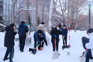 除雪の場面