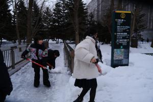 橋の除雪