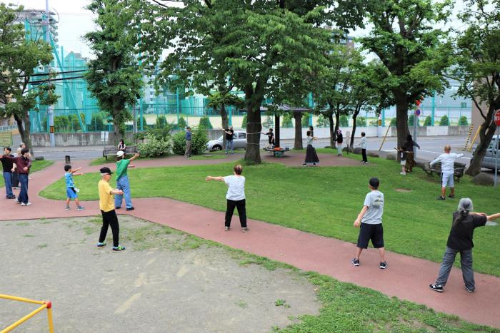 写真：夏休みラジオ体操1