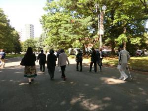ウォーキングの様子