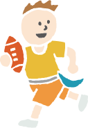 フラッグフットボールイラスト1