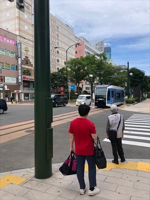 ラッピング市電運行の様子03