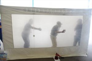 火災時の避難体験の様子