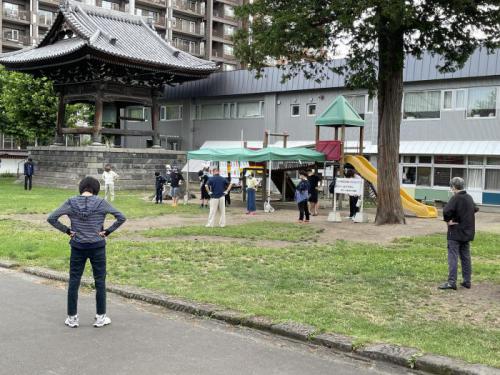 ラジオ体操会全体の様子