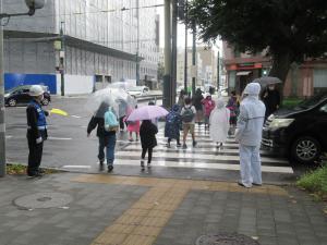 秋の交通安全街頭啓発