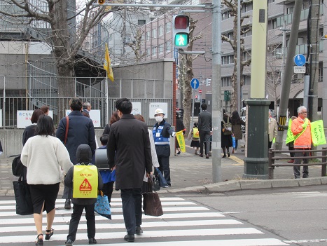 春の交通安全街頭啓発
