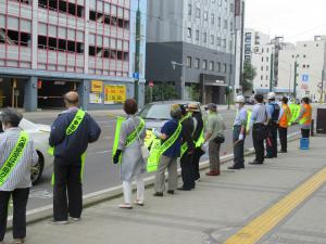 夏の交通安全街頭啓発