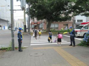 夏の交通安全街頭啓発
