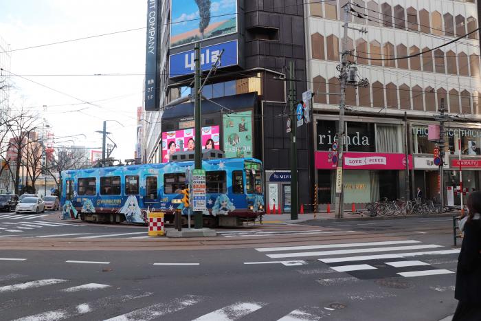 雪ミク電車2019走行風景2