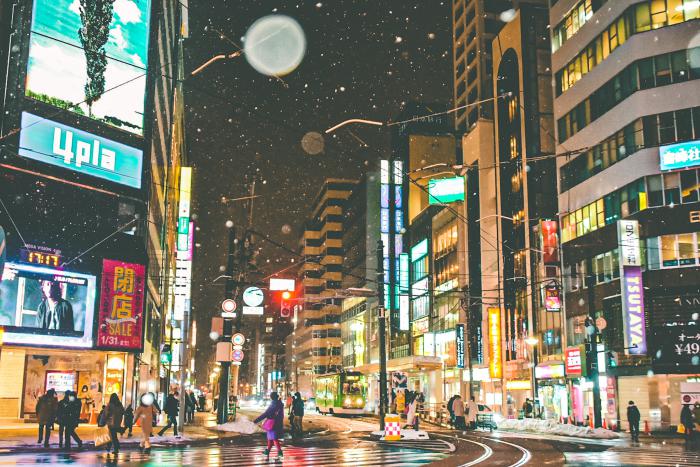 雪降る街は美しい