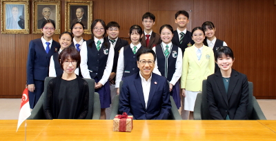 シンガポール少年少女交流団表敬訪問