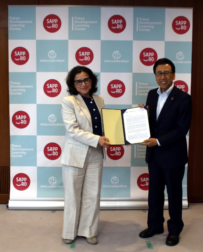 世界銀行東京開発ラーニングセンター（TDLC）と札幌市のパートナーシップに関する書簡手交式を行いました