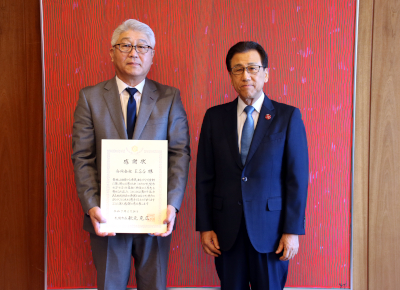 合同会社ESGさぽほ感謝状贈呈式