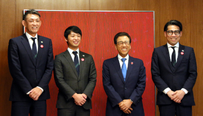 レバンガ北海道の皆さまがお越しになりました