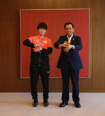 「東京2025デフリンピック」女子卓球日本代表選手がお越しになりました