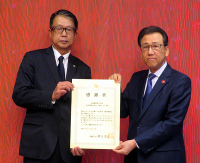 「さっぽろ圏『ひとづくり』プロジェクト」への寄付に対する感謝状贈呈式を行いました