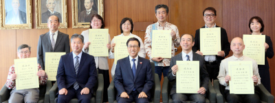 さっぽろ雪まつり功労者に対する感謝状贈呈式を行いました