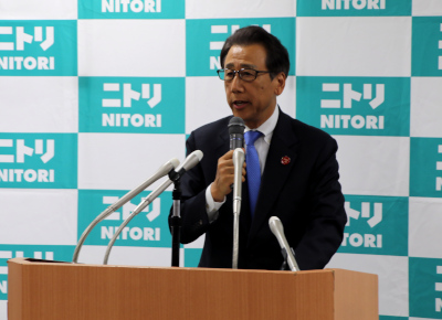 公益財団法人似鳥財団「北海道応援事業における消防車・救急車の寄付」に関する会見に出席しました