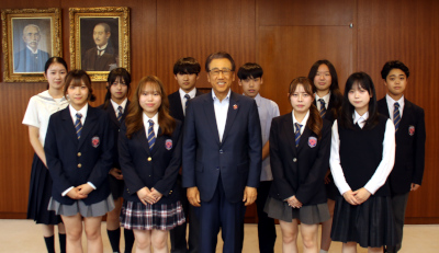 令和8年度姉妹都市少年少女交流事業帰国報告会に出席しました