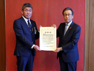 一般社団法人札幌市介護支援専門員連絡協議会からの寄付に対する感謝状贈呈式