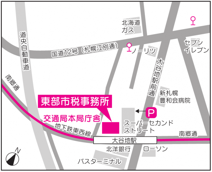 東部市税事務所_地図